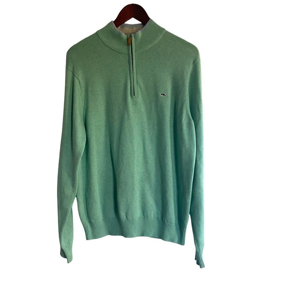 Vineyard Vines Green Men's Cardigan Sweater
